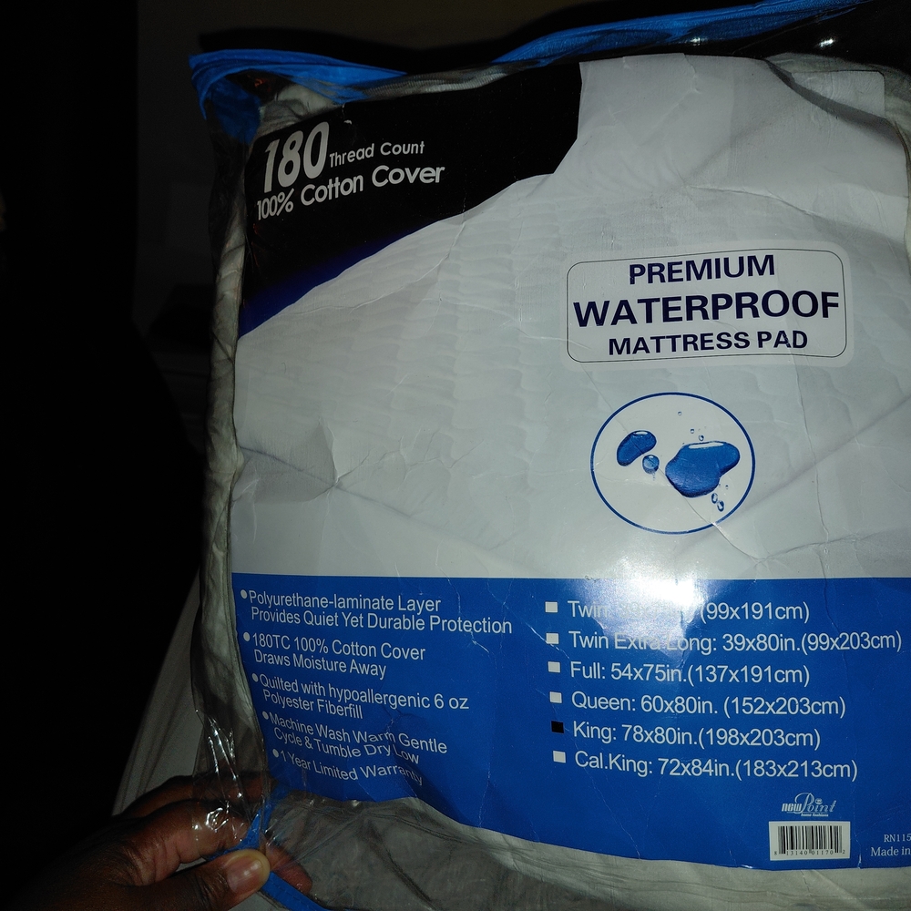 Waterproof Mattress Pad - King Size